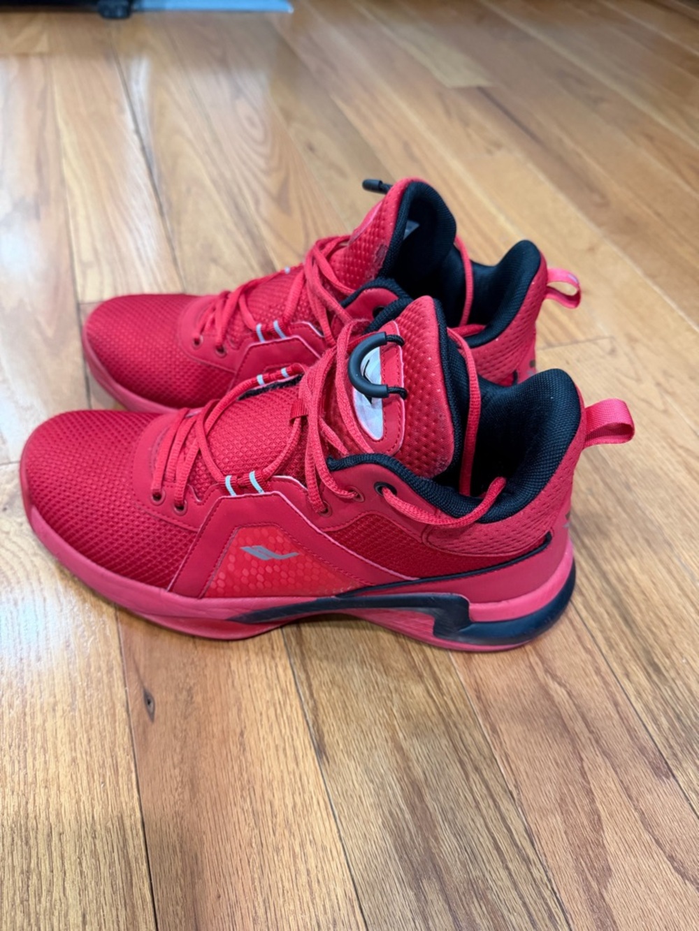 Galaxy 2-00 lescon By Harvic Black Sneakers with Red Accents,us 10